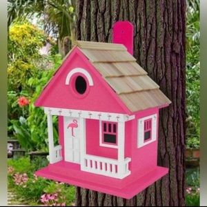 Pink Flamingo Bird House. Brand New.